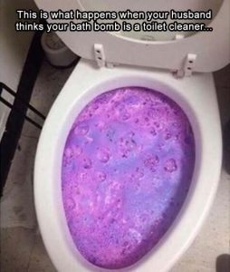 bath bomb in toilet meme