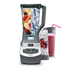 A Ninja blender that totally ~crushes it~ in literal seconds. Plus, it comes with two on-the-go cups you can blend right into!