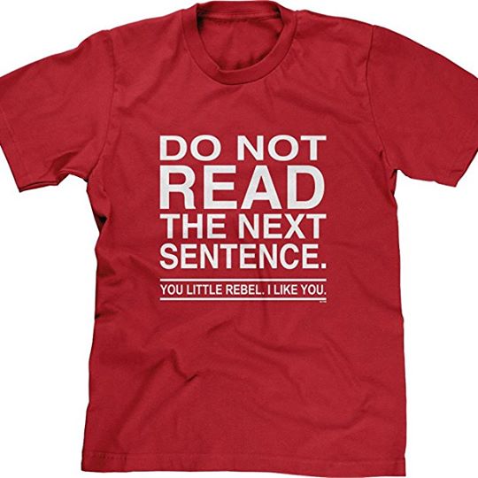 Don't Read The Next Sentence