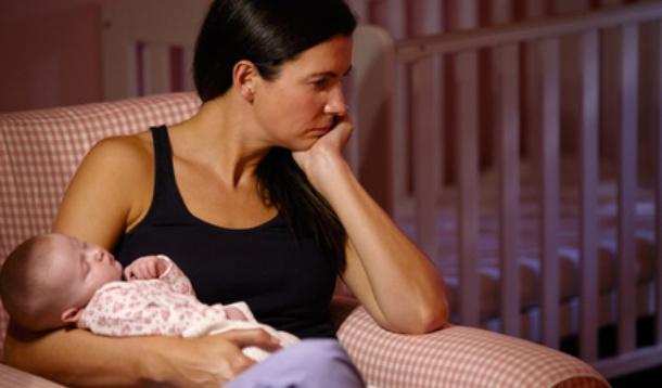 worried new mother