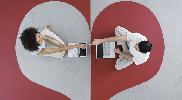 couple connecting and getting in sync
