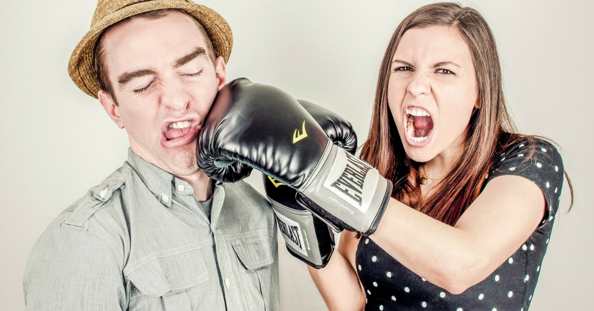 fighting couple