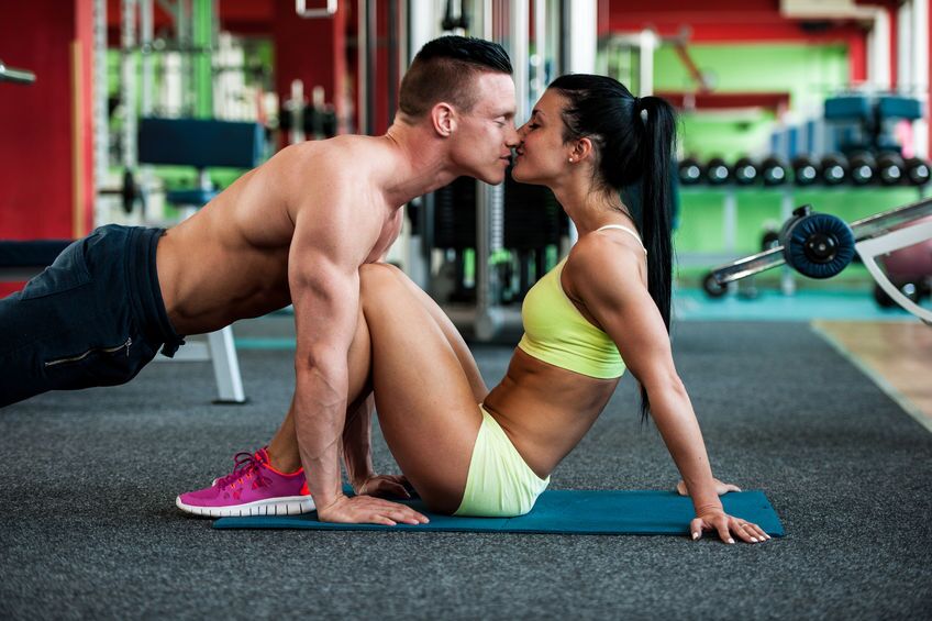 couple exercising together