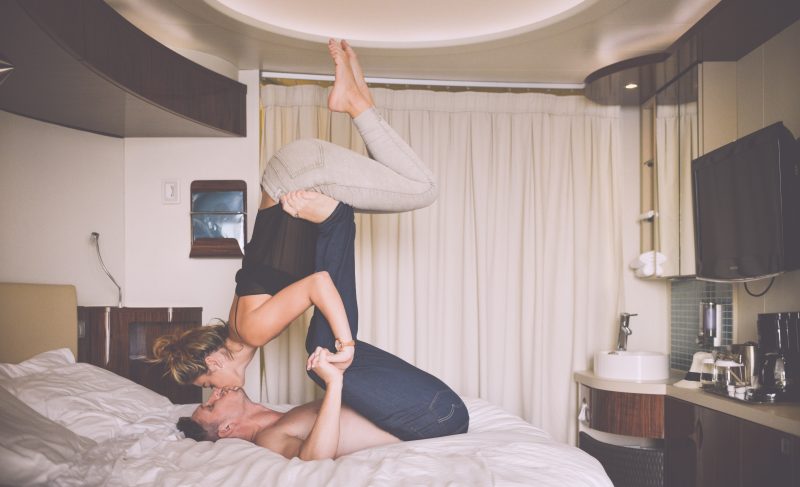 Couple having fun