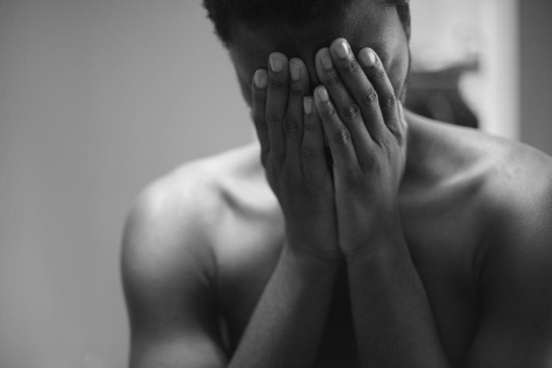 Stressed man